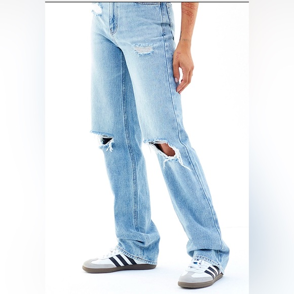 PacSun Light Indigo Ripped '90s Boyfriend Jeans Women’s Size 27 - Picture 3 of 8